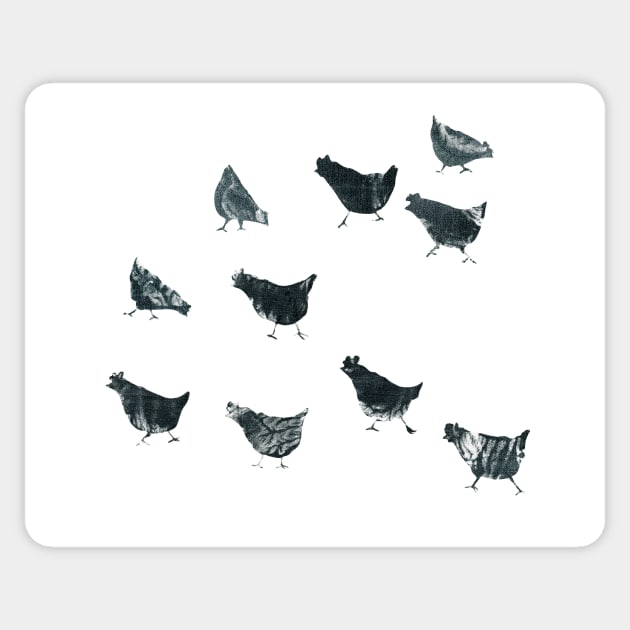 White chooks Sticker by FJBourne